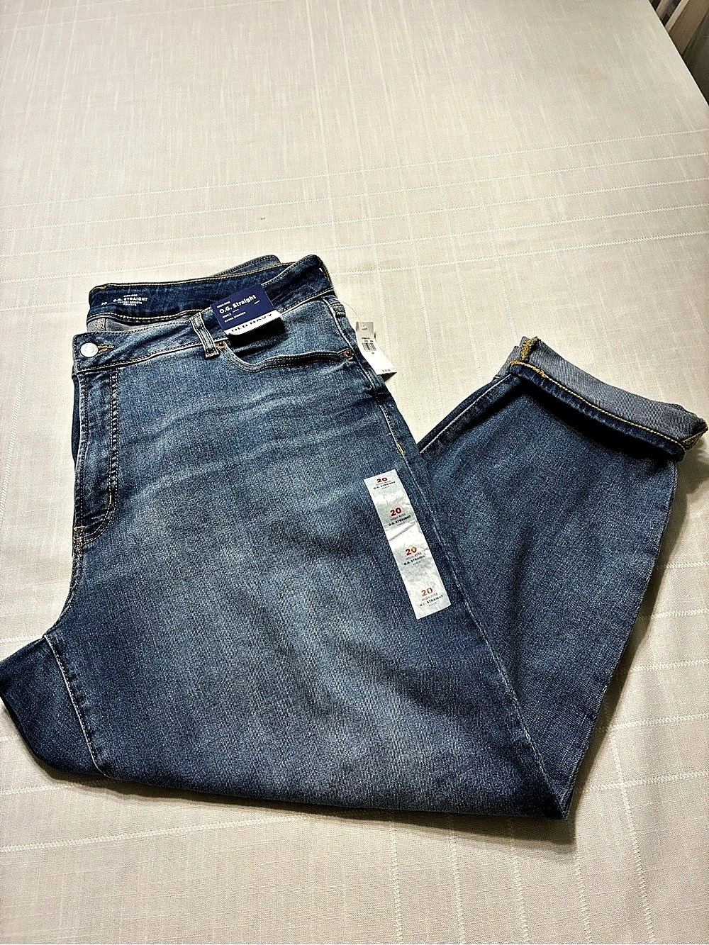 Old Navy High-Waisted OG Straight Ankle Jeans With Extra Stretch